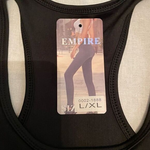 NWT XL Empire Beyond the Basics black sleeveless relaxed fit racerback - Picture 2 of 4